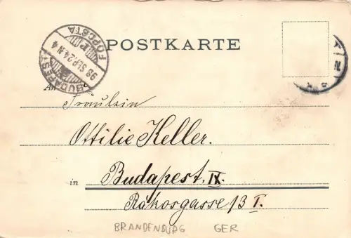 Tilsit Schenkendorf - Denkmal Postkarte 1898
