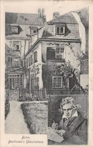 Bonn Beethoven's Geburtshaus Postkarte AK 1925