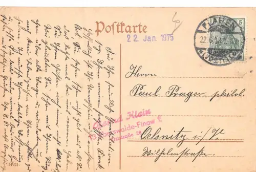 Plauen i. V. Blücherstrasse mit Seminar Postkarte AK 1908