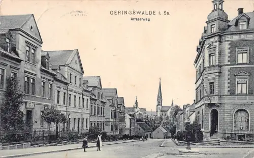 Geringswalde i. Sa. Arraserweg Postkarte AK 1909