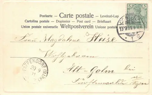 Coblenz/Koblenz Ehrenbreitsetin Postkarte 1901