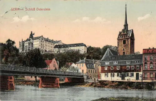 Gera Reuss Schloß Osterstein AK 1911