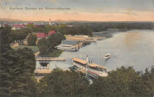 Kurhaus Saarow am Scharmützelsee Postkarte 1915