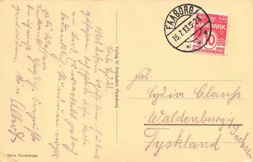 Gruss vom Dampfer "Albatross" Postkarte AK 1913