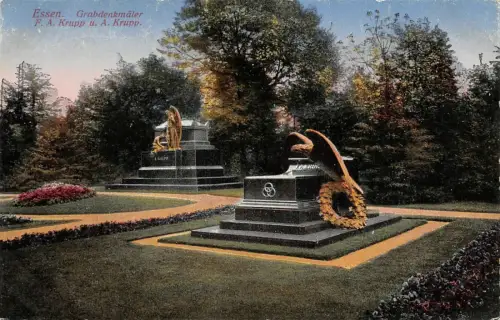 Essen Grabdenkmäler F. A. Krupp u. A. Krupp Postkarte AK