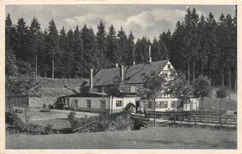 Deutsche Jugendherberge Neudorf Erzgebirge Sachsen Postkarte AK 1922