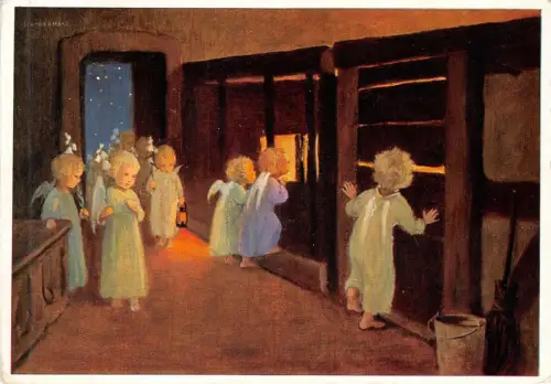 AK Weihnachten Heilige Nacht M. Schönermark Postkarte 1963