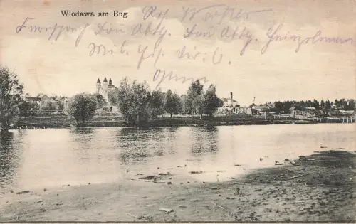 Ansicht Wlodawa am Bug Polen Postkarte AK 1915