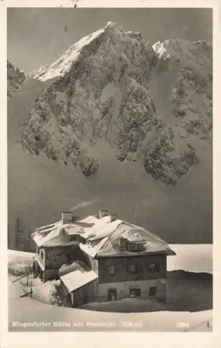Klagenfurter Hütte mit Hochstuhl Klagenfurt Österreich Postkarte AK 1941