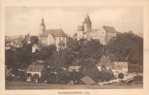 Schwarzenberg i./Sa. Schloss Schwarzenberg AK 1926