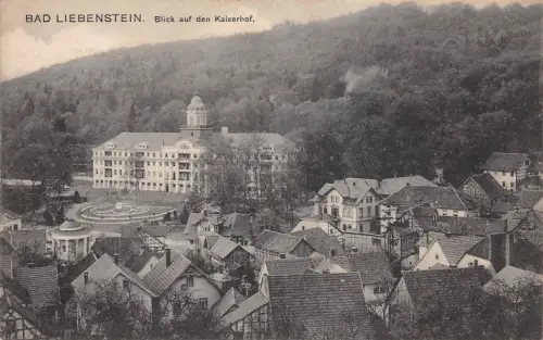 Bad Liebenstein Blick auf den Kaiserhof Postkarte AK 1925