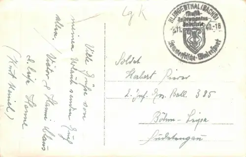 Klingenthal i. Sa. Ansicht Panorama Postkarte AK 1940