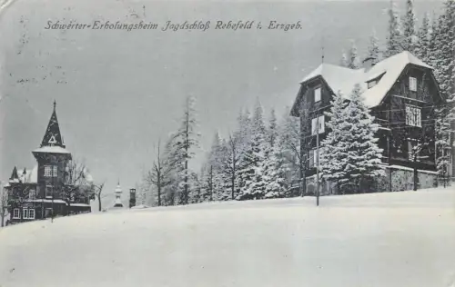 Schwerter-Erholungsheim Jagdschloß Rehefeld i. Erzgeb. AK 1929