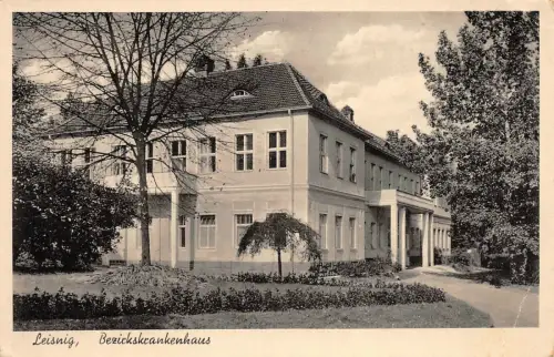 Leisnig Bezirkskrankenhaus Postkarte AK