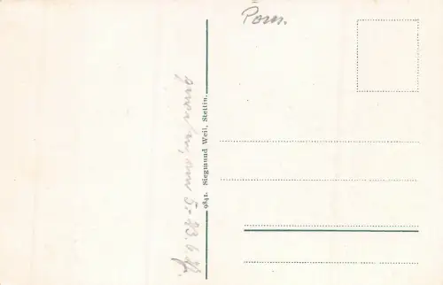 Die Ostseeküste aus der Vogelschau gesehen Stadt Swinemünde Postkarte AK