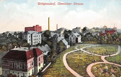 Wittgensdorf Chemnitzer Strasse Feldpostkarte 1916