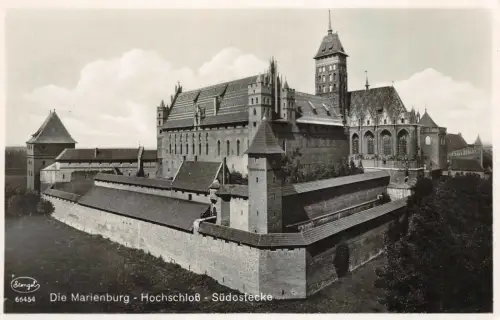 Die Marienburg Hochschloß Südostecke Postkarte AK