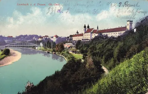 Ansicht Lambach an der Traun Österreich Postkarte AK 1915
