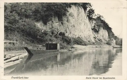 Steile Wand bei Buschmühle Frankfurt Oder Brandenburg Postkarte AK 1935