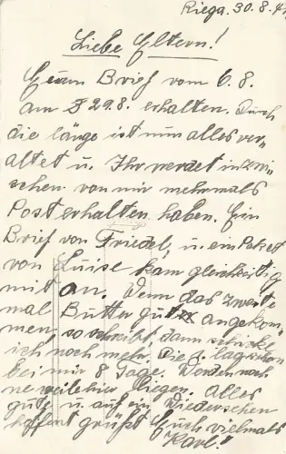 Skats pari Daugavai Galvaspilseta Riga Litauen Postkarte AK 1941