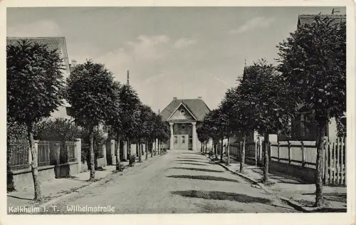 Wilhelmstraße in Kelkheim Taunus Hessen Postkarte AK