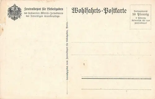 Porträt General der Artillerie von Scholtz Pour le Mérite Postkarte