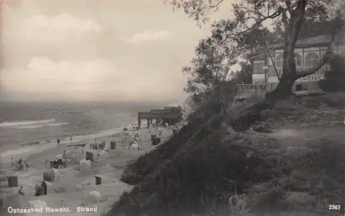 Ostseebad Rewahl Strand Postkarte AK