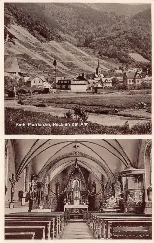 Kath. Pfarrkirche Rech an der Ahr Postkarte AK