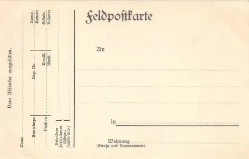 Regimentspostkarte Inft.- Regiment 416 Pickelhaube Dolch Schulterklappe