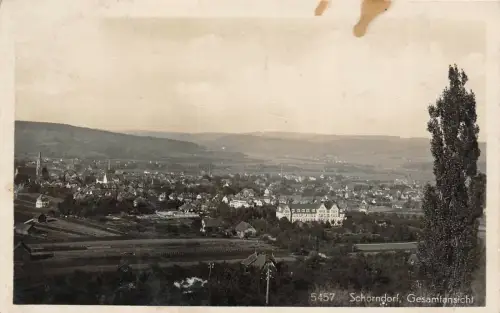 Schorndorf Gesamtansicht Baden-Württemberg Postkarte AK 1931
