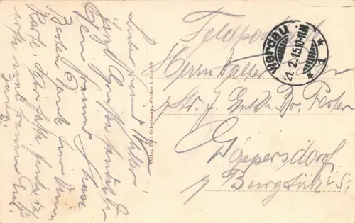 Blick auf Werdau Ansicht Panorama Feldpostkarte AK 1915