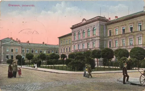 Universität in Giessen Hessen Postkarte AK 1915