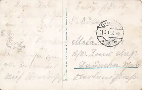 Universität in Giessen Hessen Postkarte AK 1915