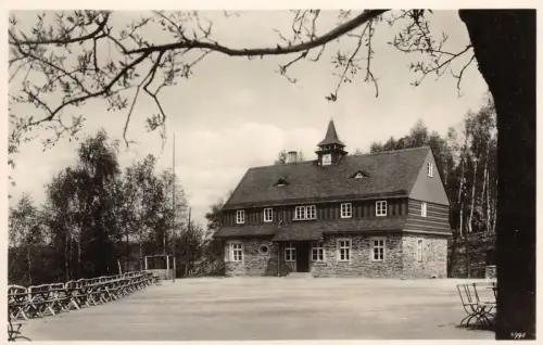 Jugendherberge und Gaststätte Spellhütt Affalter Erzgebirge Sachsen Postkarte