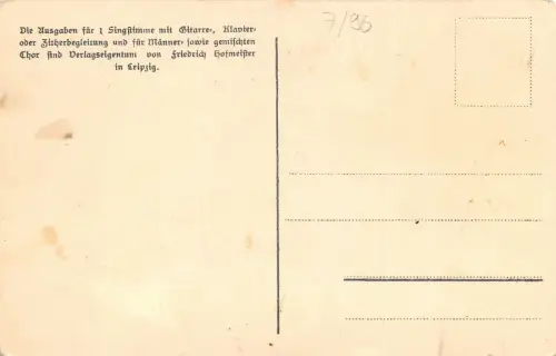 D’r verliebta Boss 1901 Anton Günther Liedpostkarte Nr. 21