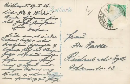 Städtisches Friedrichs-Polytechnikum Köthen Sachsen-Anhalt Postkarte AK 1926