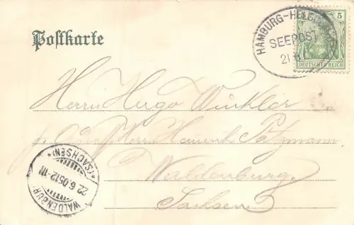 Hamburg Fleet beim Steckelhörn Postkarte AK 1905