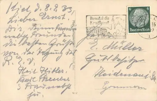 Segelschiff "Gorck-Fock" Postkarte AK 1933