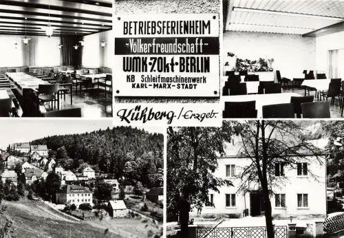 Betriebsferienheim Völkerfreundschaft in Kühberg Erzgebirge Sachsen Postkarte AK