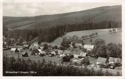 Sommerfrische Wildenthal Erzgebirge Sachsen Postkarte AK 1941