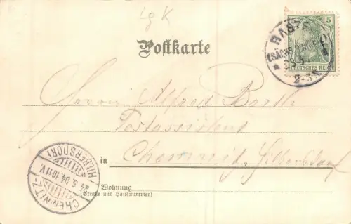 Sächsische Schweiz Bastei Elbe Dampfer AK 1904