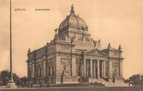 Görlitz Gedenkhalle Postkarte AK