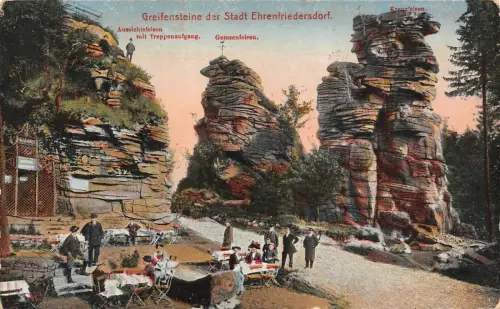 Greifensteine der Stadt Ehrenfriedersdorf Gemsenfelsen AK