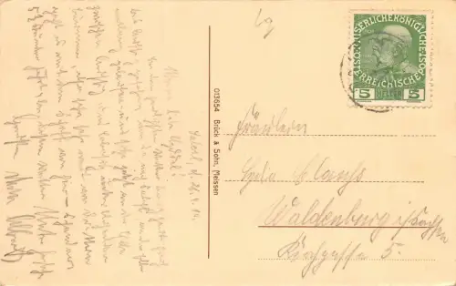 Das Elbtal oberhalb Aussig Sebusein Dubitzer Kirchl Postkarte AK