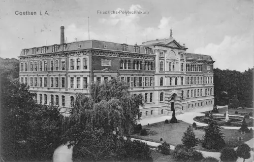 Coethen i. A. Friedrichs-Polytechnikum Postkarte 1914
