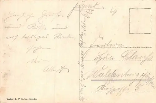 Sebnitz Neue Schule Feldpostkarte AK