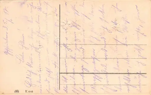 Ein lieber Gruß aus treuem Herz Patriotika Postkarte mit Prägung AK 1917