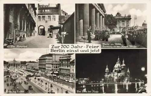 700 Jahr Feier Krögelhof und Dom Berlin Postkarte AK 1937