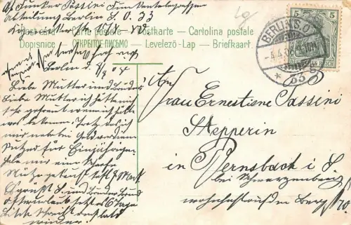 Berlin Unter den Linden Kutsche Menschen AK 1908