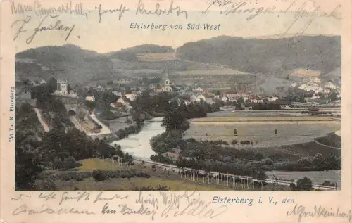 Elsterberg i. V. von Süd-West Postkarte 1904